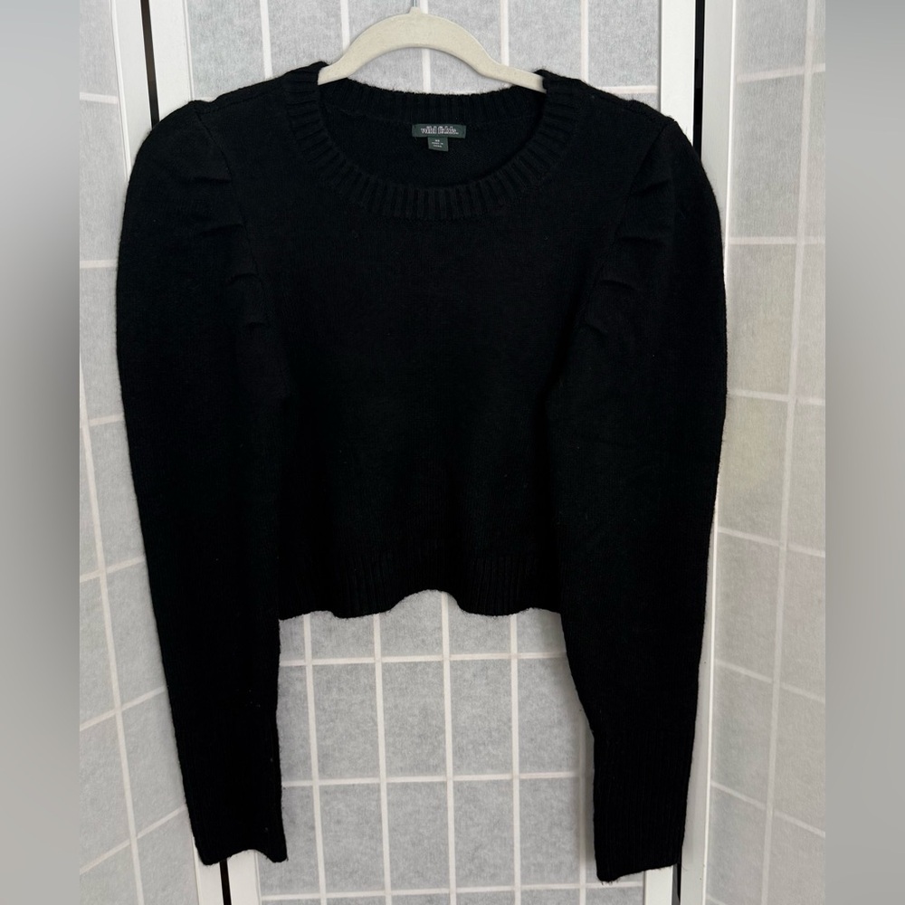 Wild Fable Black Crew Neck Sweater